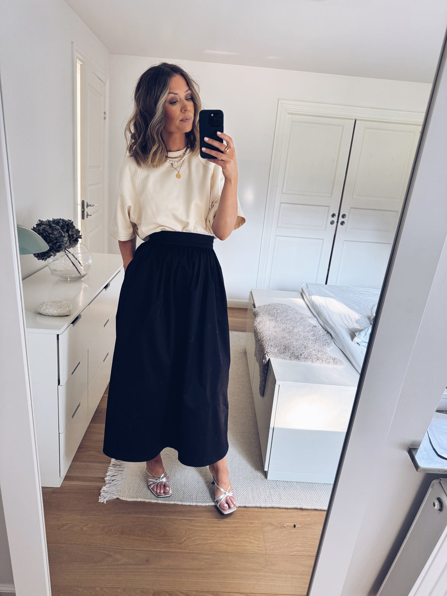 JOHANNA SKIRT NIGHT BLACK