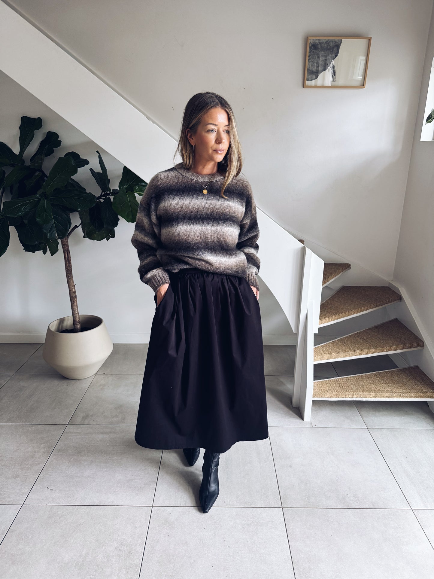 JOHANNA SKIRT NIGHT BLACK