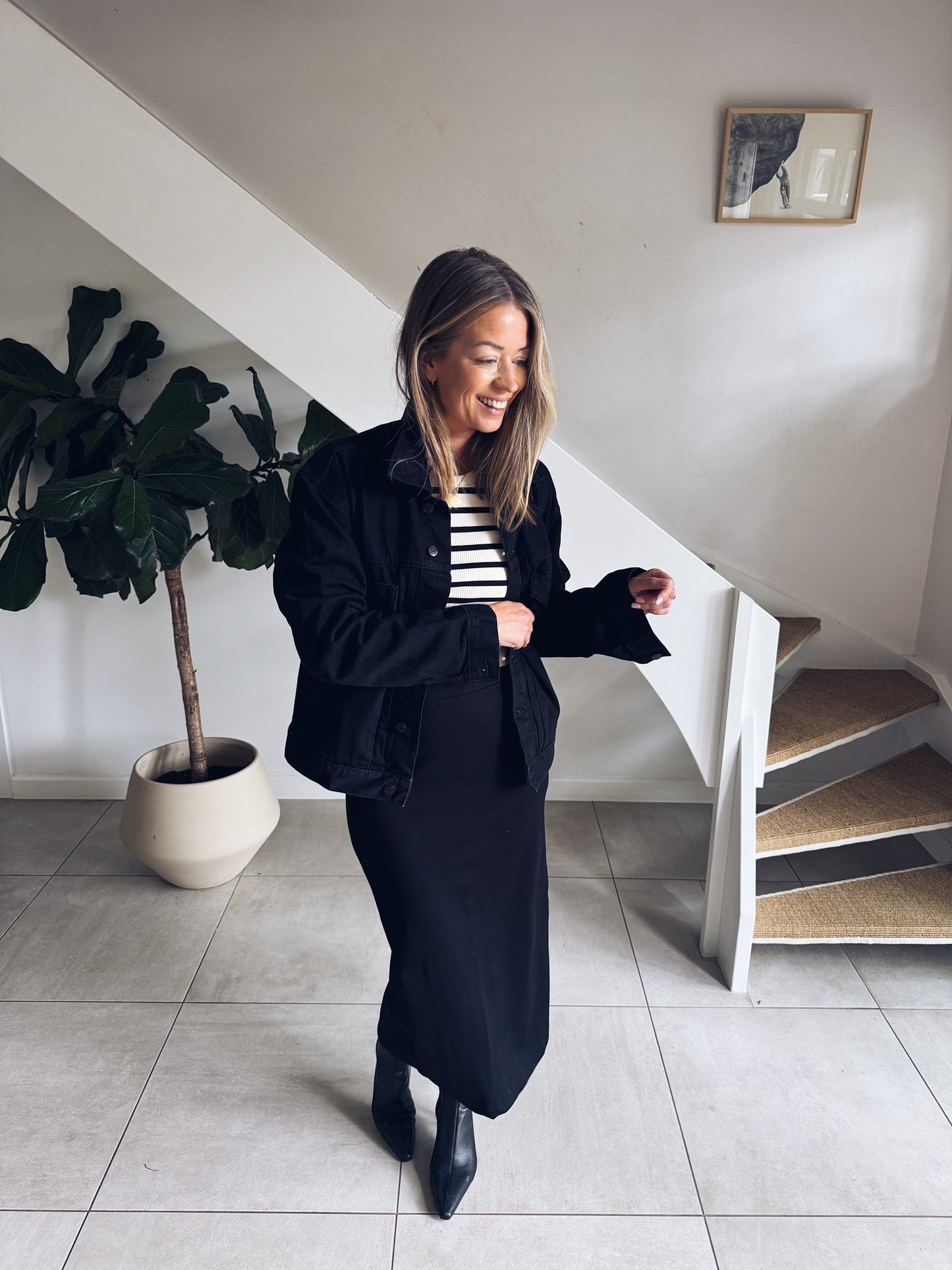 ANNA SKIRT NIGHT BLACK