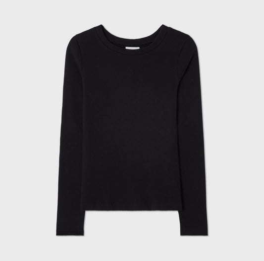 NORA LONGSLEEVE TOP NIGHT BLACK