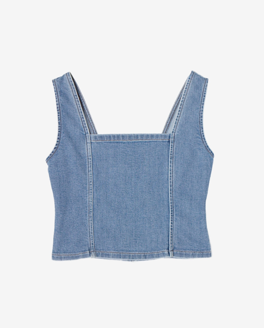 TEA BUSTIER DENIM
