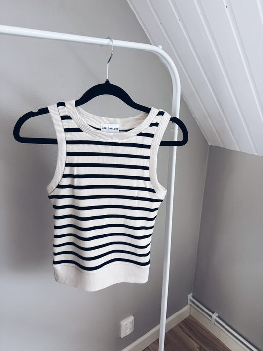 NORA TANK TOP BLACK STRIPED