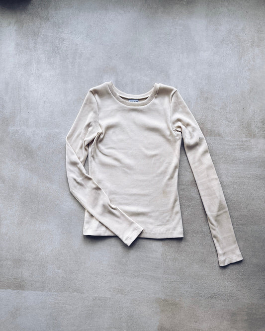 NORA LONGSLEEVE TOP NATURE