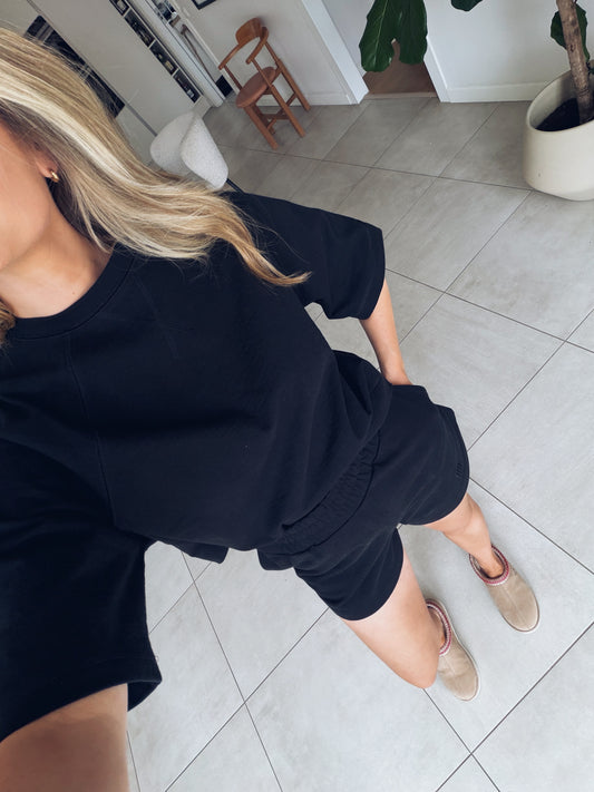 HILDUR SWEATSHORTS SVART