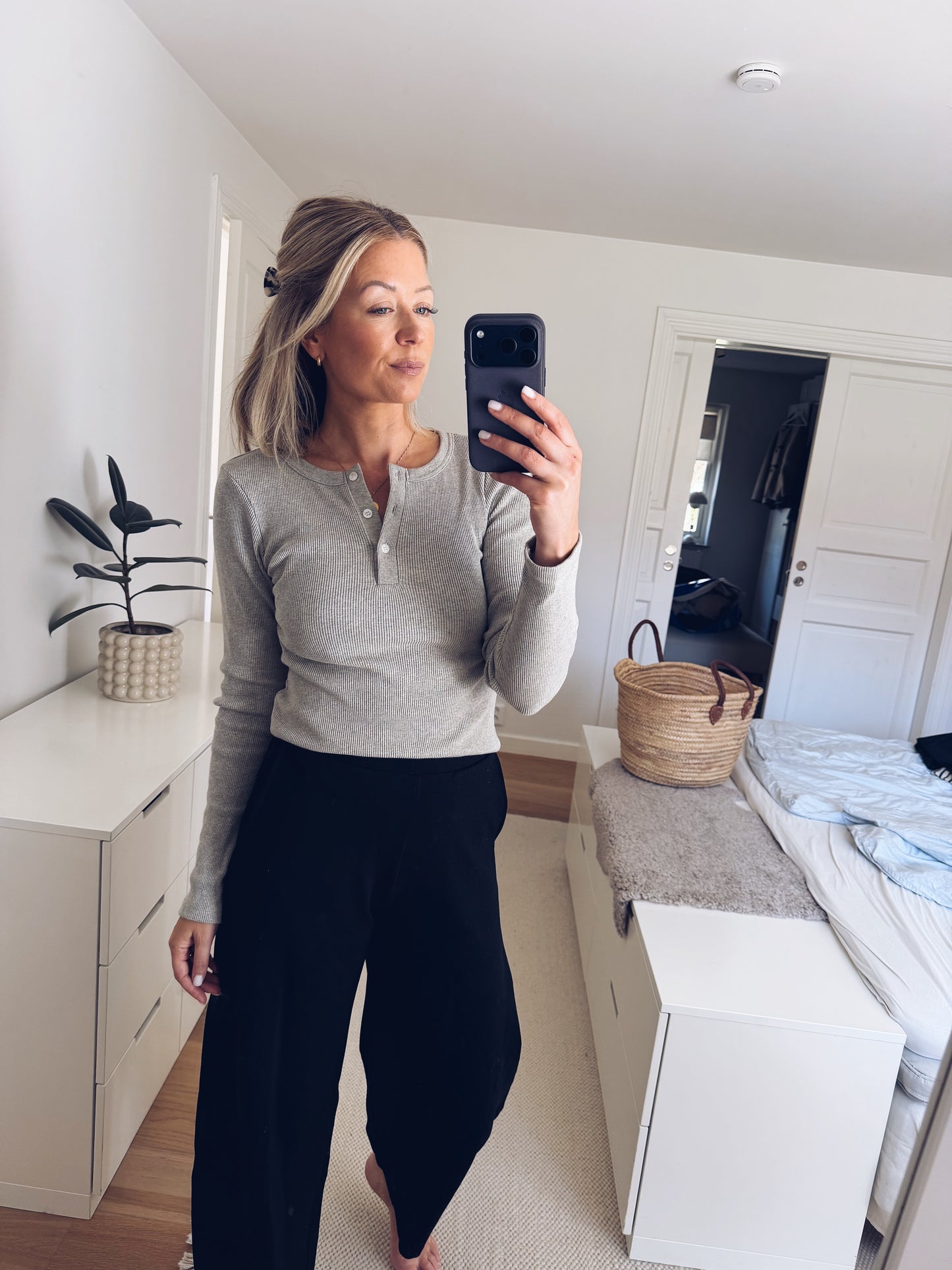 SILJE SHIRT GREY MELANGE