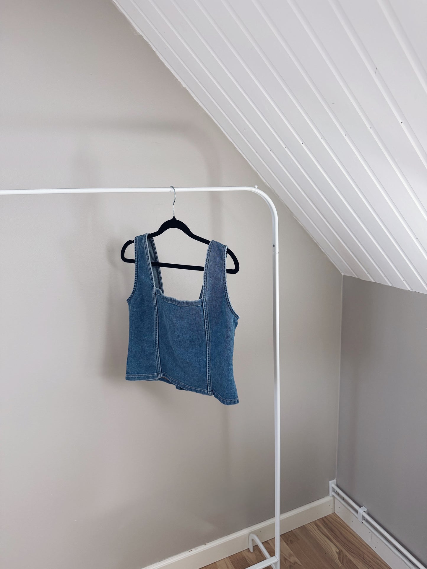 TEA BUSTIER DENIM