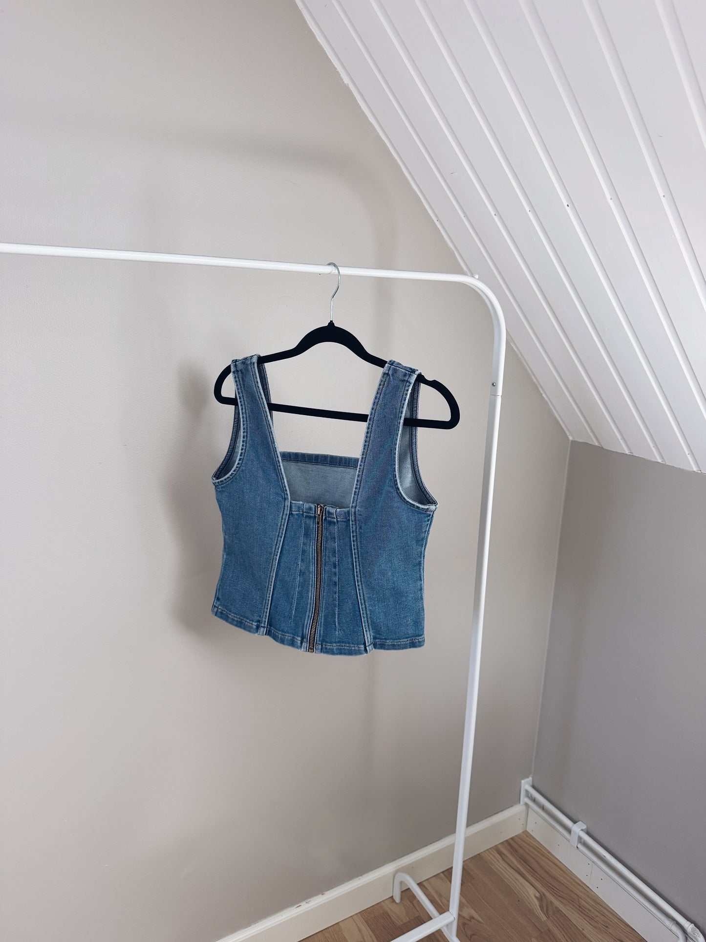 TEA BUSTIER DENIM